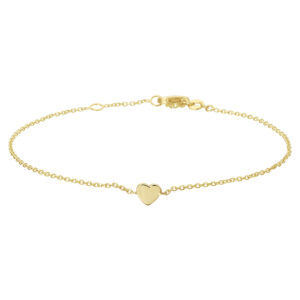 armband hart 17 - 18,5 cm 14K geelgoud