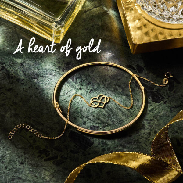 armband hart en infinity 16 + 3 cm 14K geelgoud - Afbeelding 5