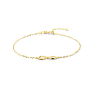 armband infinity 16,5 + 2 cm 14K geelgoud