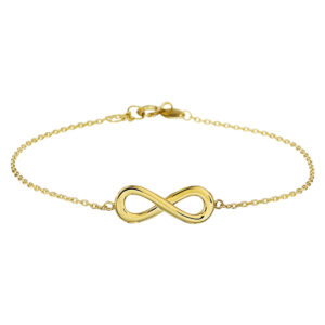 armband infinity 17.5 + 1 cm 14K geelgoud