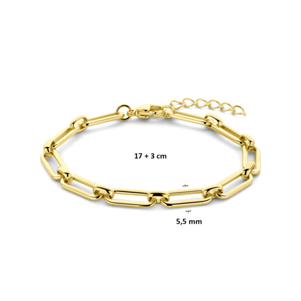 armband ion plating 5,5 mm 17 + 3 cm edelstaal - Afbeelding 3