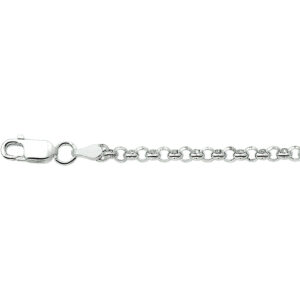 armband jasseron 3,4 mm 18 cm zilver gerhodineerd