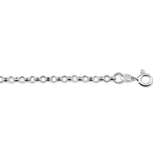 armband jasseron 3,5 mm 15 cm zilver gerhodineerd