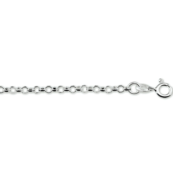 armband jasseron 3,5 mm 15 cm zilver gerhodineerd