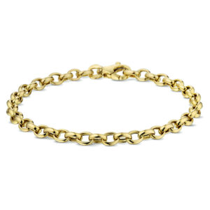 armband jasseron 4,3 mm 19 cm 14K geelgoud