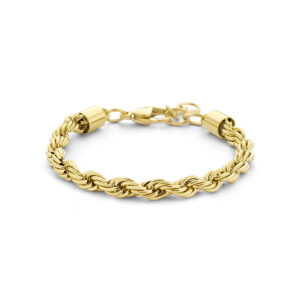 armband koord 5,7 mm 17 + 3 cm ion plating edelstaal