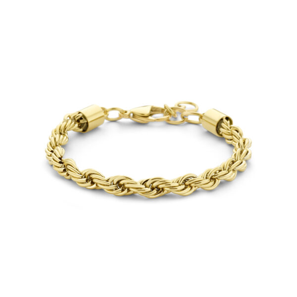 armband koord 5,7 mm 17 + 3 cm ion plating edelstaal