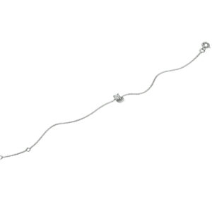 armband lab grown diamant 15,5 - 17,5 - 19,5 cm 0.25ct h si 14K witgoud met palladium