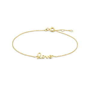 armband love 16,5 – 17,5 – 18,5 cm 14K geelgoud