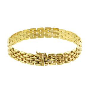 armband panter 10,5 mm 19 cm 14K geelgoud