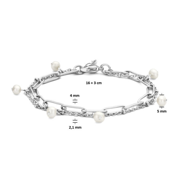 armband parel 16 + 3 cm edelstaal - Afbeelding 3