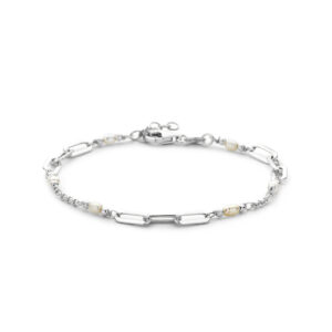 armband parels 18 + 2 cm zilver gerhodineerd
