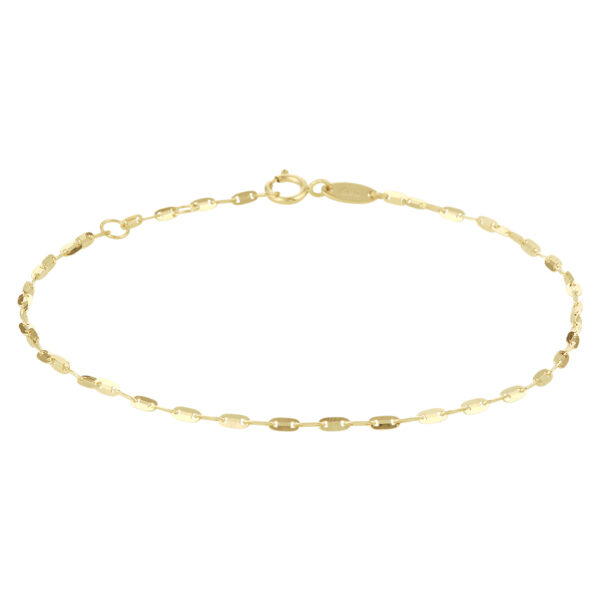armband plaatjes 1,5 mm 16 - 17 - 18 cm 14K geelgoud