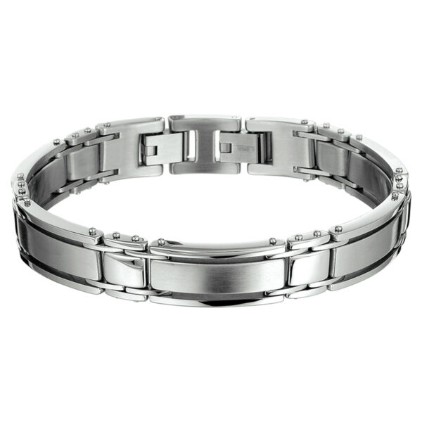 armband poli/mat 11 mm 21 cm edelstaal