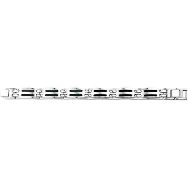 armband poli/mat 21 cm edelstaal - Afbeelding 2