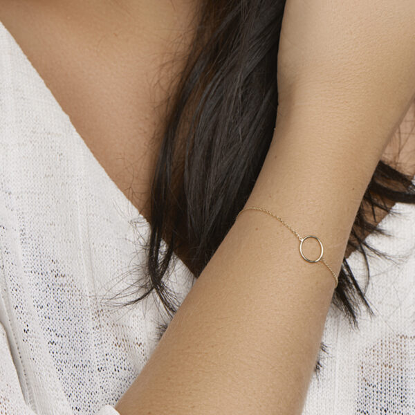 armband rondje 0,8 mm 16,5 - 17,5 - 18,5 cm 14K geelgoud - Afbeelding 2