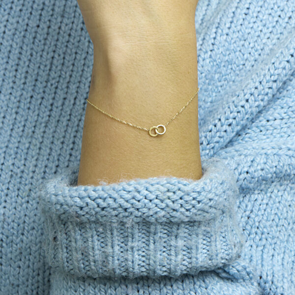 armband rondjes 0,9 mm 16 - 18 cm 14K geelgoud - Afbeelding 2