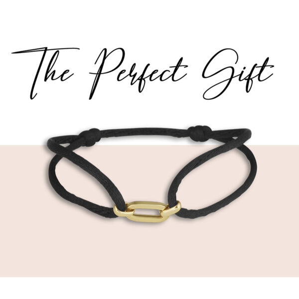 armband satijn 14K goud met rubber/nylon/leer - Afbeelding 5