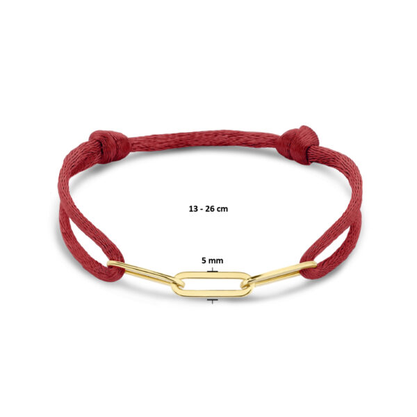 armband satijn zilver verguld (met rubber/nylon/etc) - Afbeelding 3