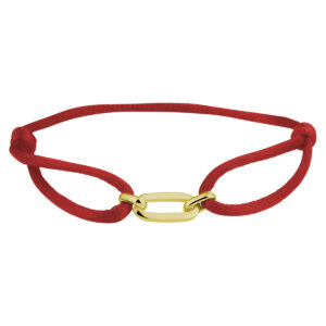 armband satijn zilver verguld (met rubber/nylon/etc)