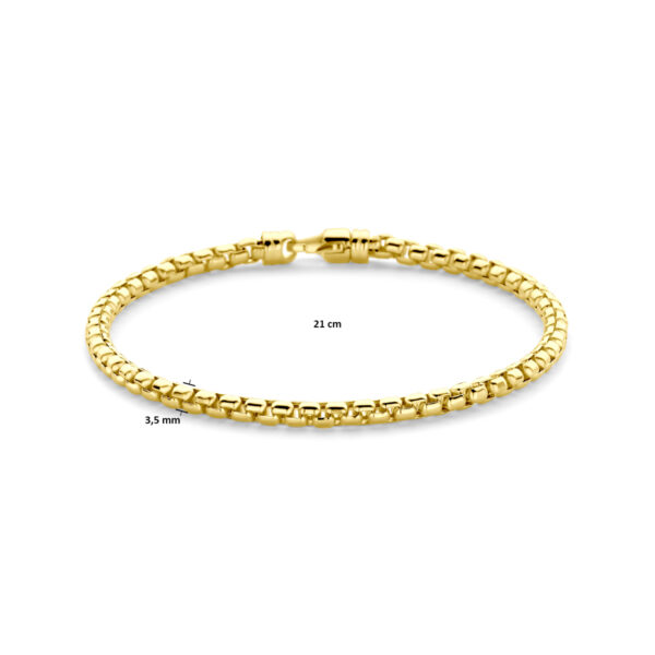 armband venetiaans 3,5 mm 21 cm 14K geelgoud - Afbeelding 3