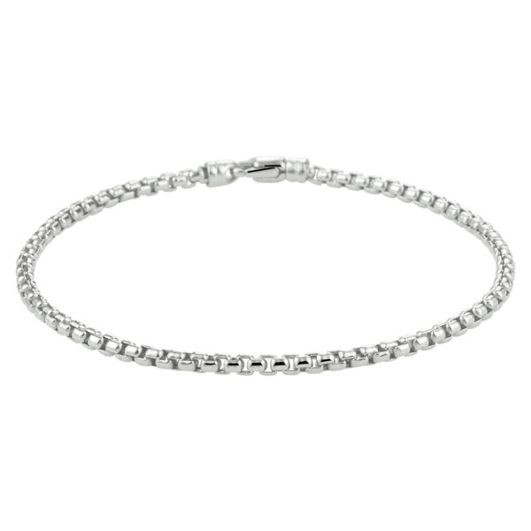 armband venetiaans bol 19 cm 14K witgoud