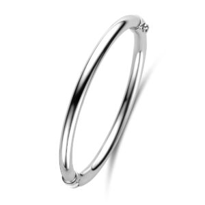 bangle 5 mm 60 mm zilver gerhodineerd