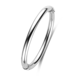 bangle 6 mm 60 mm zilver gerhodineerd