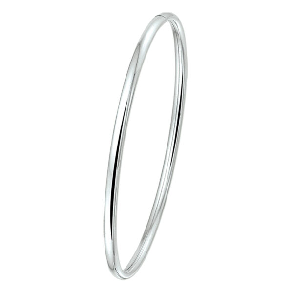 bangle dop ovale buis 3 x 60 mm zilver wit