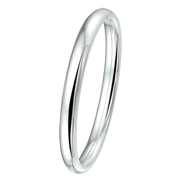 bangle dop ovale buis 8 x 60 mm zilver wit
