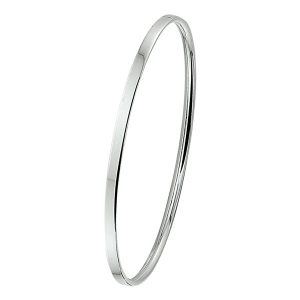 bangle dop vlakke buis 3 x 60 mm zilver wit