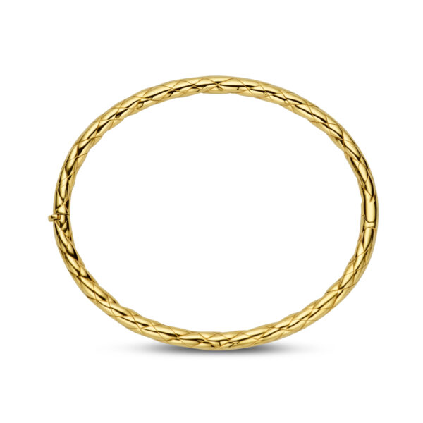 bangle scharnier 4,0 mm 60 mm 14K geelgoud - Afbeelding 3