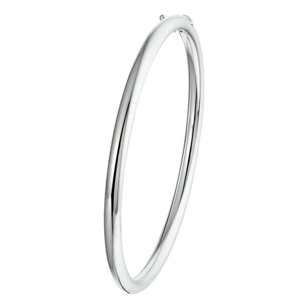 bangle scharnier ronde buis 4 x 60 mm zilver gerhodineerd