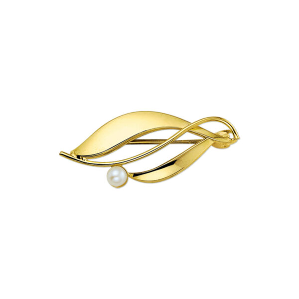 broche parel 14K geelgoud