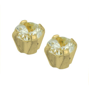caflon schietknopjes 18 krt. goud zirkonia caflon push through systeem