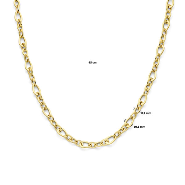 collier 10 mm 45 cm 14K geelgoud - Afbeelding 4