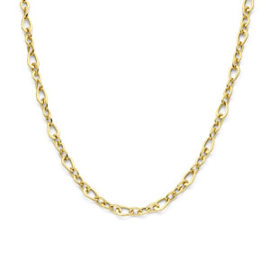 collier 10 mm 45 cm 14K geelgoud