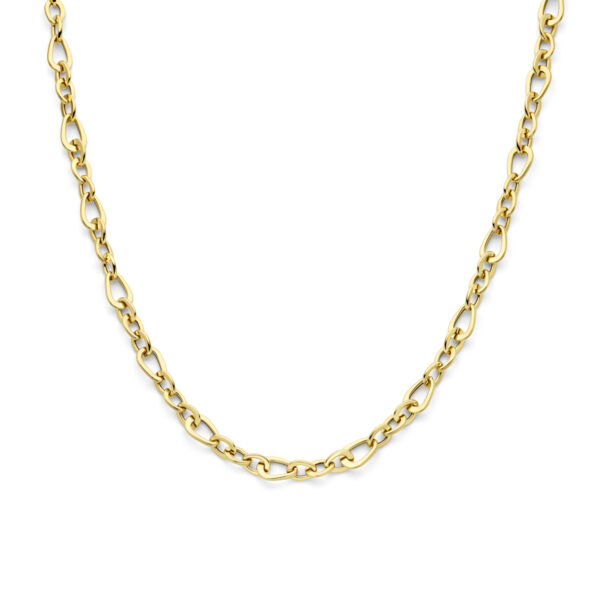 collier 10 mm 45 cm 14K geelgoud