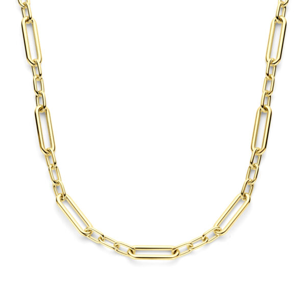 collier 11 mm 43 + 3 cm 14K geelgoud