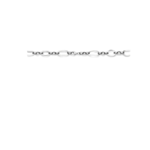 collier 11,5 mm 46 cm zilver gerhodineerd - Afbeelding 3