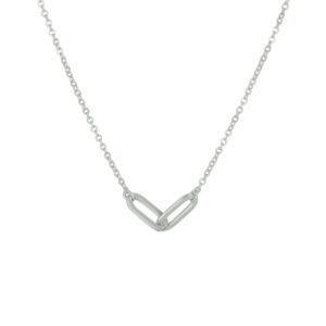 collier 1,2 mm 41 + 4 cm zilver gerhodineerd