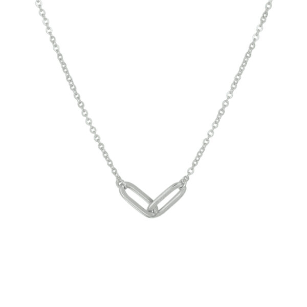 collier 1,2 mm 41 + 4 cm zilver gerhodineerd
