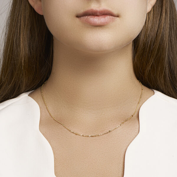 collier 1,5 mm 40 - 42 - 44 cm 14K geelgoud - Afbeelding 2