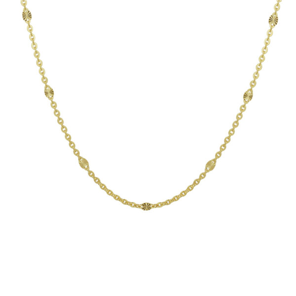 collier 1,5 mm 40 - 42 - 44 cm 14K geelgoud