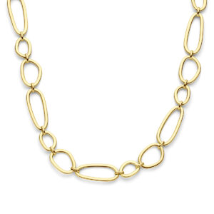 collier 18 mm 42 + 3 cm 14K geelgoud