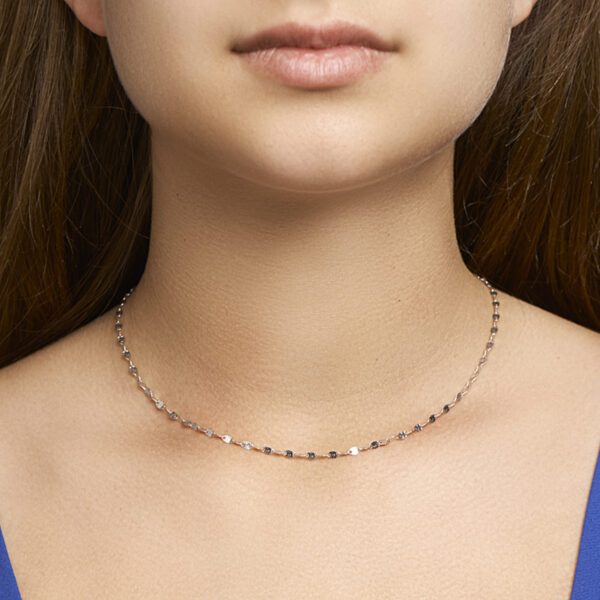 collier 2,5 mm 40 + 4 cm zilver gerhodineerd - Afbeelding 2