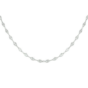 collier 2,5 mm 40 + 4 cm zilver gerhodineerd