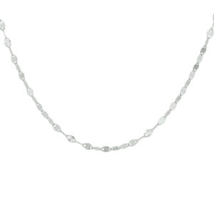 collier 2,5 mm 40 + 4 cm zilver gerhodineerd