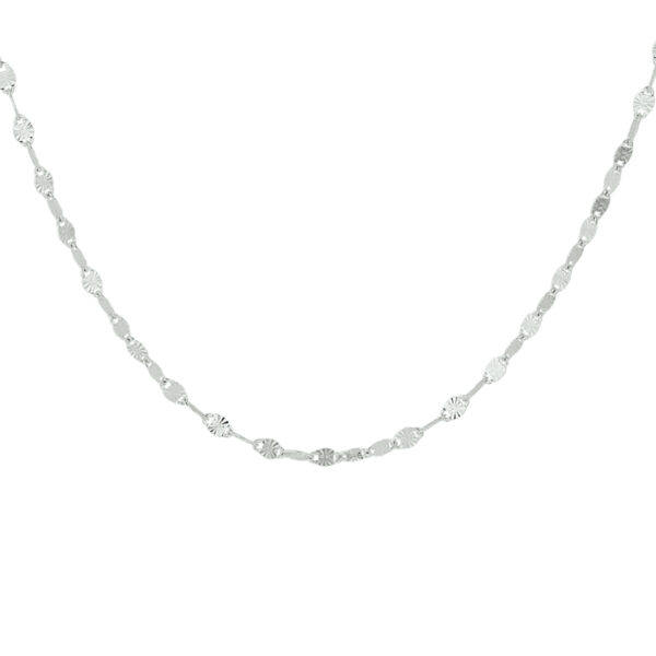 collier 2,5 mm 40 + 4 cm zilver gerhodineerd