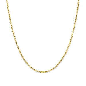 collier 3.0 mm 45 cm Silgold (geel met zilverkern)